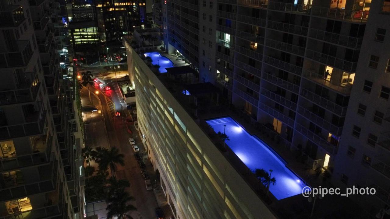 City & Sea View+Free Parking Modern Condo Miami Exterior foto
